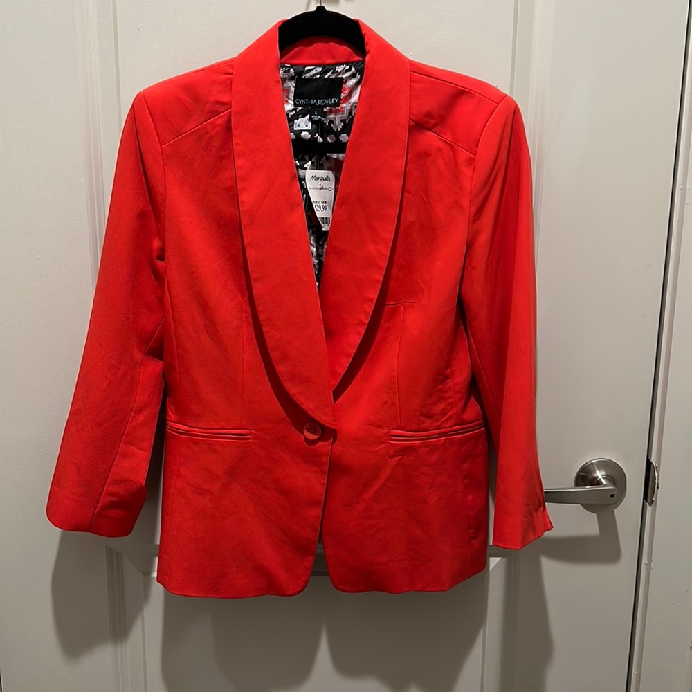 Cynthia rowley red blazer large